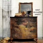 60% off - Mint Decoupage Papers